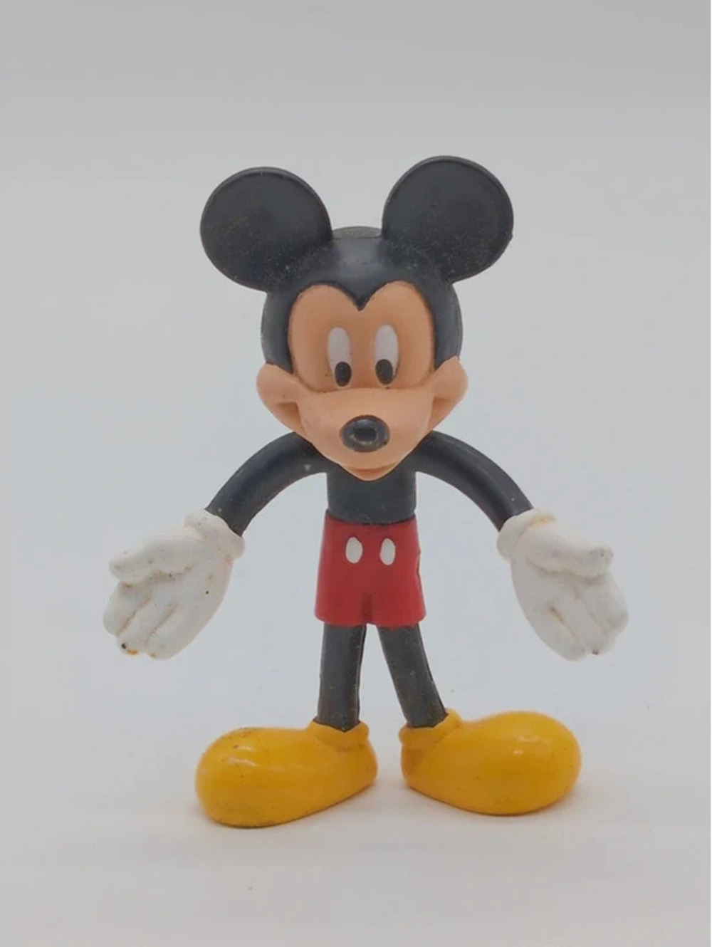 Vintage Walt Disney World Mickey Mouse Bendable Figure 4"